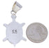Native American Design Turtle Multicolor Silver Pendant MW77642